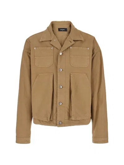 Dsquared2 Drop-shoulder Jacket In Multi