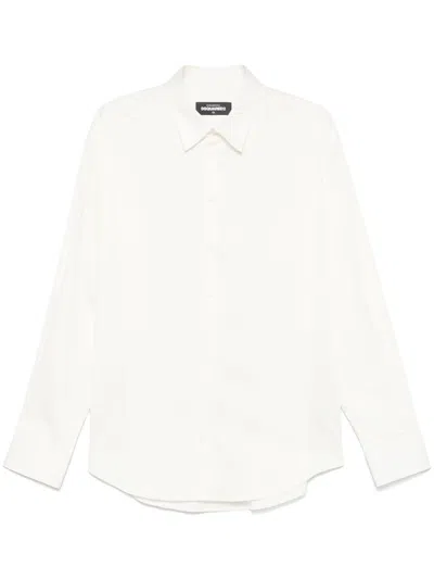 Dsquared2 Drop-shoulder Shirt In White