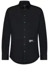 Dsquared2 D2 Headquarter Dropped Shoulder Shirt In Black