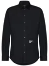 Dsquared2 D2 Headquarter Dropped Shoulder Shirt In Black
