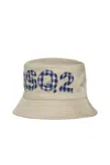 Dsquared2 Logo Bucket Hat In Grey