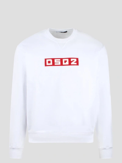 Dsquared2 Cool Fit Sweatshirt In White
