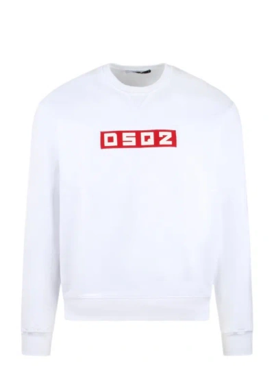 Dsquared2 Cool Fit Sweatshirt In White