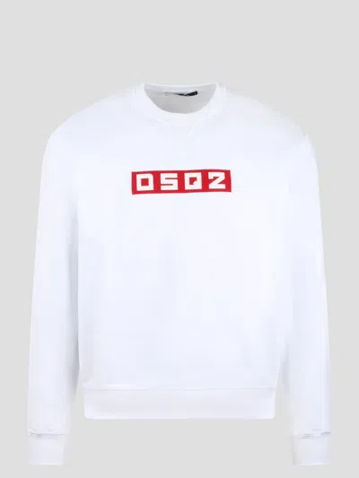 Dsquared2 Dsq2 Cool Fit Crewneck Sweatshirt In White