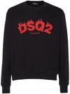Dsquared2 Man Sweatshirt Black Size L Cotton In Black