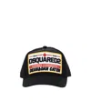 Dsquared2 Logo-patch Cotton Baseball Cap In Black