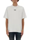 Dsquared2 White Crewneck T-shirt With Dsq2 Logo In Cotone Man In White