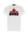 Dsquared2 Dsq2-print Short-sleeve T-shirt In White