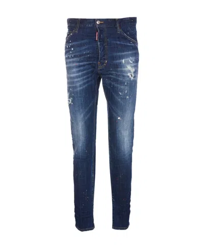Dsquared2 Dsq2 Ripped Distressed Jeans In Blue