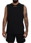 Dsquared2 Dsqua² Chain Embellished Sleeveless Men Tank Men's T-shirt In Black