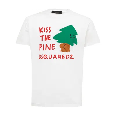 Dsquared2 Man T-shirt White Size M Cotton