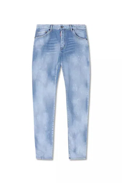 Dsquared2 Dsqua² Cool Guy Splatter Men's Jeans In Blue