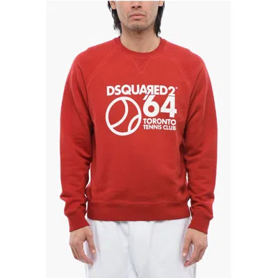 Dsquared2 Dsqua² Cool Raglan Fit Brushed Cotton Crewneck Men's Sweatshirt
