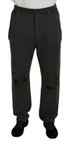 Dsquared2 Dsqua² Cotton Men Casual Tatte Men's Pants In Grey
