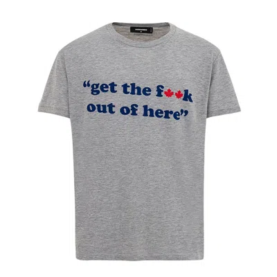 Dsquared2 Dsqua² Cotton Men's T-shirt In Grigio