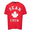 Dsquared2 Overfit T-shirt In Red Cotton With Print . In Red