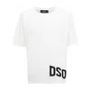 Dsquared2 Slouch T-shirt With Contrasting Logo Print In White