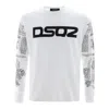 Dsquared2 Logo Printed Crewneck Sweatshirt In White