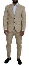 Dsquared2 Dsqua² Cotton Single Breasted 2 Piece Cipro Men's Suit In Beige