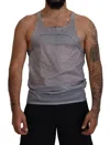 Dsquared2 Dsqua² Cotton Sleeveless Tank Men Top Men's T-shirt In Grey