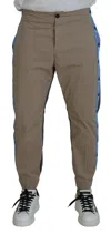 Dsquared2 Dsqua² Cotton Two Tone Men Casual Men's Pants In Brown