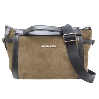Pre-owned Dsquared2 Dsqua Leather Shoulder Bag () In Brown