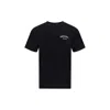 Dsquared2 Men Black Crew-neck T-shirt With Logo On The Front In Cotton Man In Black