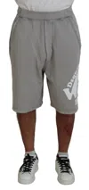 Dsquared2 Dsqua² Printed Pull On Men Casual Bermuda Men's Shorts In Grey