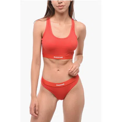 Dsquared2 Dsqua² Solid Color Nylon Stretch Sport Women's Top