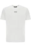 Dsquared2 White Crewneck T-shirt With Dsq2 Logo In Cotone Man In White
