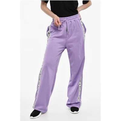 Dsquared2 3 Pockets Joggers With Side Logoed Bands In Purple