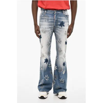 Dsquared2 All-over Patches Boot Cut Jeans