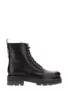 Dsquared2 Chunky Sole Ankle Boot With Pull Tab In Black