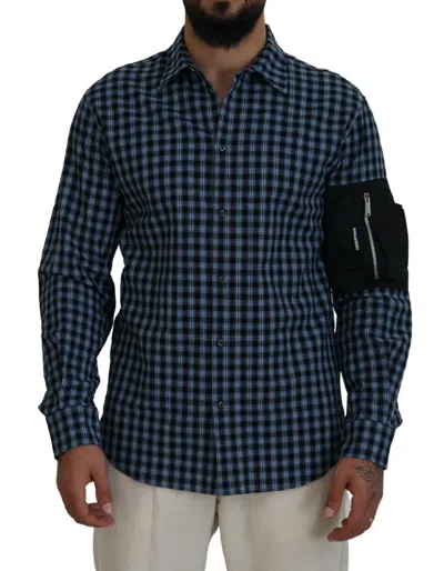 Pre-owned Dsquared2 Dsquared² Arm Plaid Men Long Sleeves Men's Shirt () In Multi
