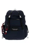 Dsquared2 Backpack Rope Detail Adjustable Straps Top Handle In Blue