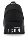 Dsquared2 Be Icon Black Backpack In Blk