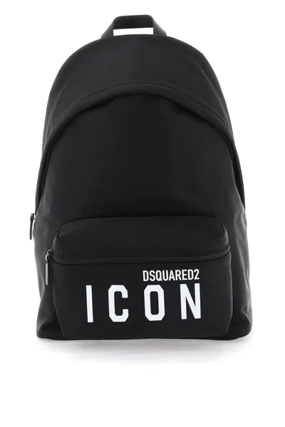 Dsquared2 Be Icon Backpacks Black In Blk