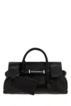 Dsquared2 Textured Leather Top Handle Bag In Black