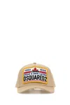 Dsquared2 Dsquared Men Beige Cotton Baseball Cap In Brown