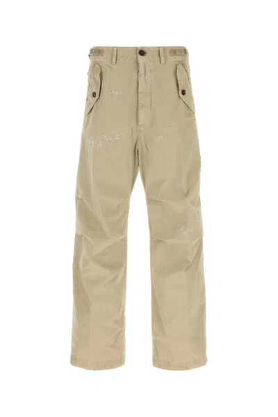 Dsquared2 Dsquared Beige Cotton Pant In Beige O Tan