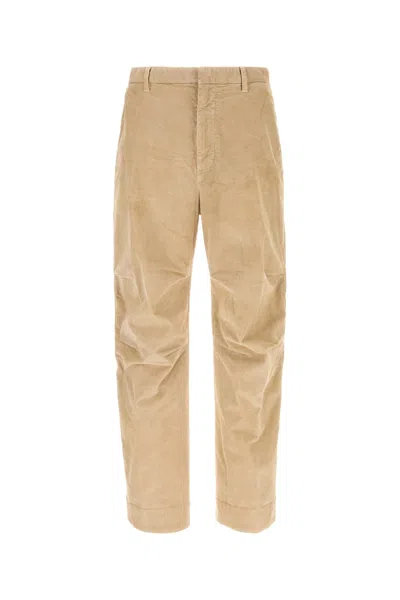 Dsquared2 Dsquared Beige Stretch Corduroy Pant In Brown