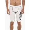 Dsquared2 Biker Shorts Gothic With Logo Print In White