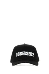Dsquared2 Dsquared Black Gabardine Baseball Cap In Black