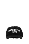 Dsquared2 Distressed Logo Cap With Adjustable Strap In Black