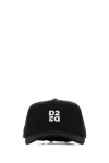 Dsquared2 Structured Black Baseball Cap Embroidered Logo In Black