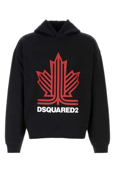 Dsquared2 Dsquared Black Cotton Oversize Sweatshirt In Blue