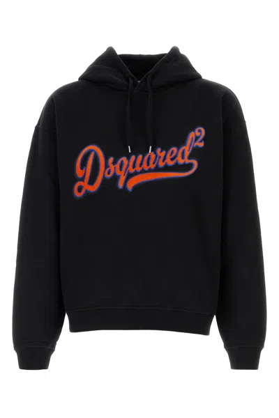 DSQUARED2 DSQUARED BLACK COTTON SWEATSHIRT