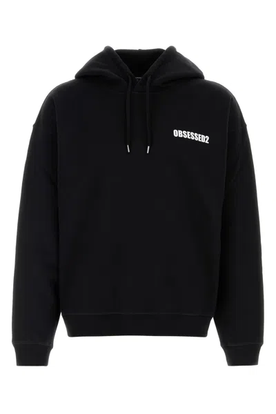 DSQUARED2 DSQUARED BLACK COTTON SWEATSHIRT