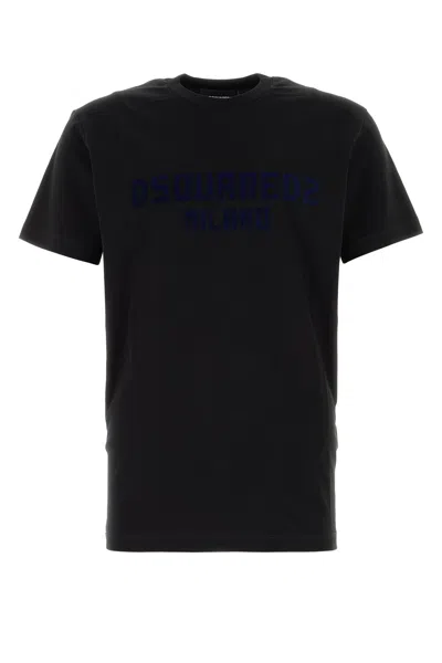 DSQUARED2 DSQUARED BLACK COTTON T-SHIRT