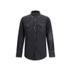 Dsquared2 Dsquared² Black Denim Men's Shirt In Black
